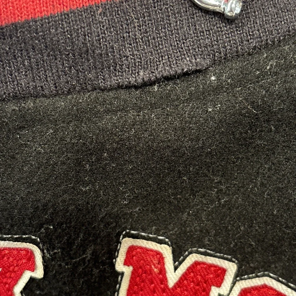 Disney Store Mickey Mouse Varsity Letterman Jacket Black Red outerwear Kids  4